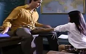 Sexy asian student stays after school for extra credit