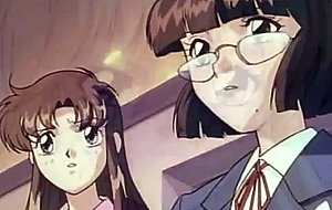 Shemale hentai gets sucking stiff dick and squeezing tits