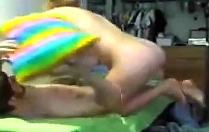 Cheerleader rides her boyfriends cock