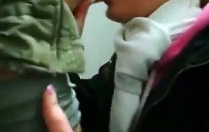 Oral caresses on the amateur chamber 