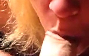 Wife gives bj and gets facialized