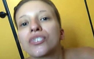 Public bathroom fuck in bathing suit 