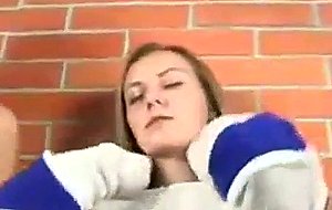 Two amazing teenies teasing at the wall