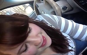 She just turned 18 and already sucking strangers