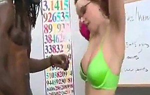 School chick is fuck by a black dick