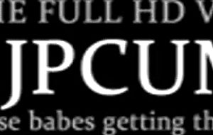 Asian teen sweetie taking hardcore bukkake in close-up