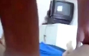 Guy cums in his girlfriend's pussy 