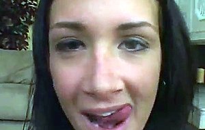Let busty babe gag