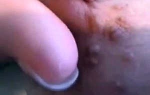 Twisting her intense nips