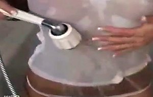 Teen in the tub toys her ass 