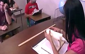 Horny latina slut seduces college student