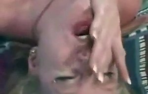 Mature emeral jewel gagging 