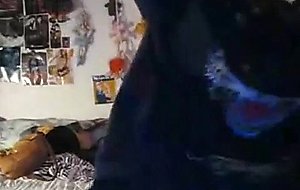 Asian girl does sweet strip and jiggles her tits