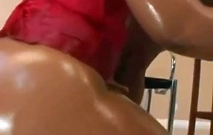 Ebony babe with huge ass fucked