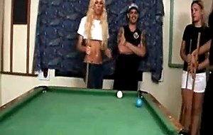 Ts gangbang on pool table