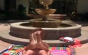 Chesty milf suck and fuck a big dick at pool