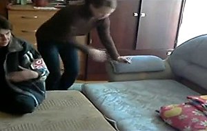 Two friends of mine sucking my cock -
