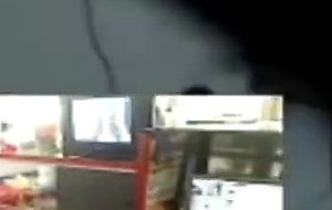 Sexy shop clerk pussy fist