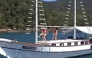 Jessica & giselle correa boat fuck 