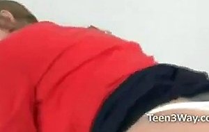Milf and teen lick pussy and ass