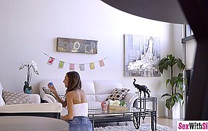 Perverted masked guy fucked two hot stepsisters Alex Blake and Lily Adams