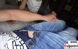 Amateur inked Thai teen Namtaan fucked by a european dick