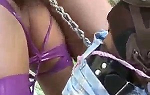 Milf gardened then tied and fucked