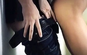 Teen fucked in the garage