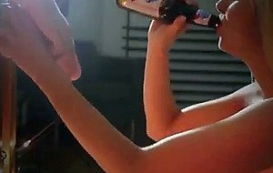 Bailey blows a vibrator