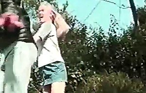 Hot mature blonde stuffing guys butt intense