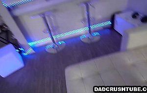 SWEET babe Aria Lee sneaking out...
