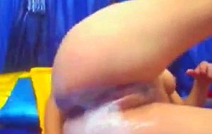 Massive milk squirting and eating latina