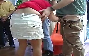 Mature woman destroyed by many dicks