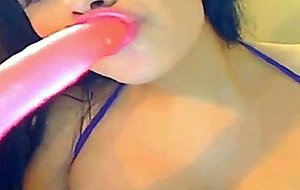 Latina toying her ass
