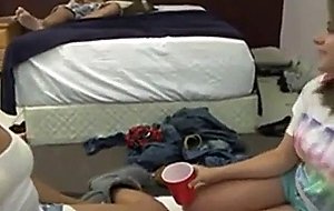 Dorm room wild sex party