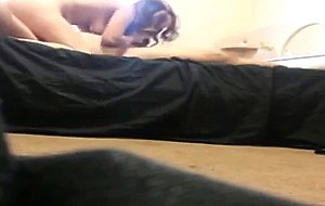 Yo teen fucks her lucky chubby bf