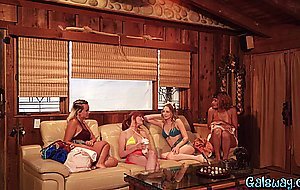 Virgin teens having their first lesbian sex experience together