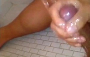 Hard uncut cock squirt piss