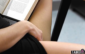 Librarian catches latina MILF principal Victoria Voxxx fapping to his book
