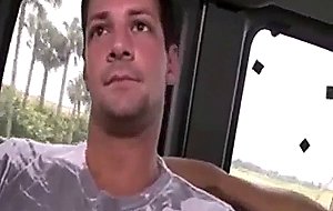 Two honey hunks are amateurs and having anal