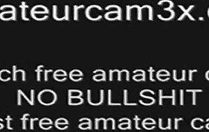 Horny teen fucked on webcam show