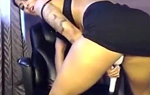 She enjoys the dildo