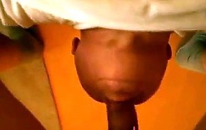 Deepthroat belly daddy by huge cock
