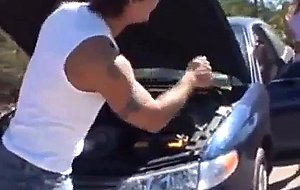  hot  milf  on  the  road