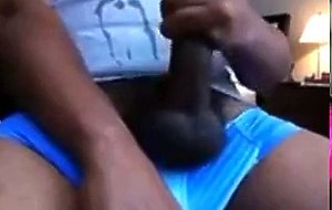 Verbal Hung Black Stud Jerk Off & Cum