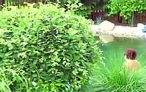 Granny garden fuck