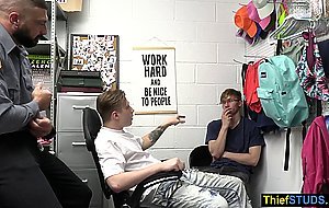 Teen perps emptying a cops saturated balls to avoid jail