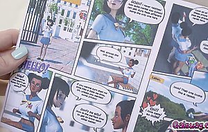 Lacy and Lily bought an erotic comic book now that theyre old enough to be allowed to