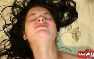 Russian gir cuming from anal