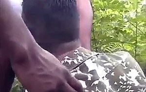 African Boys fucks White Guy in the Woods